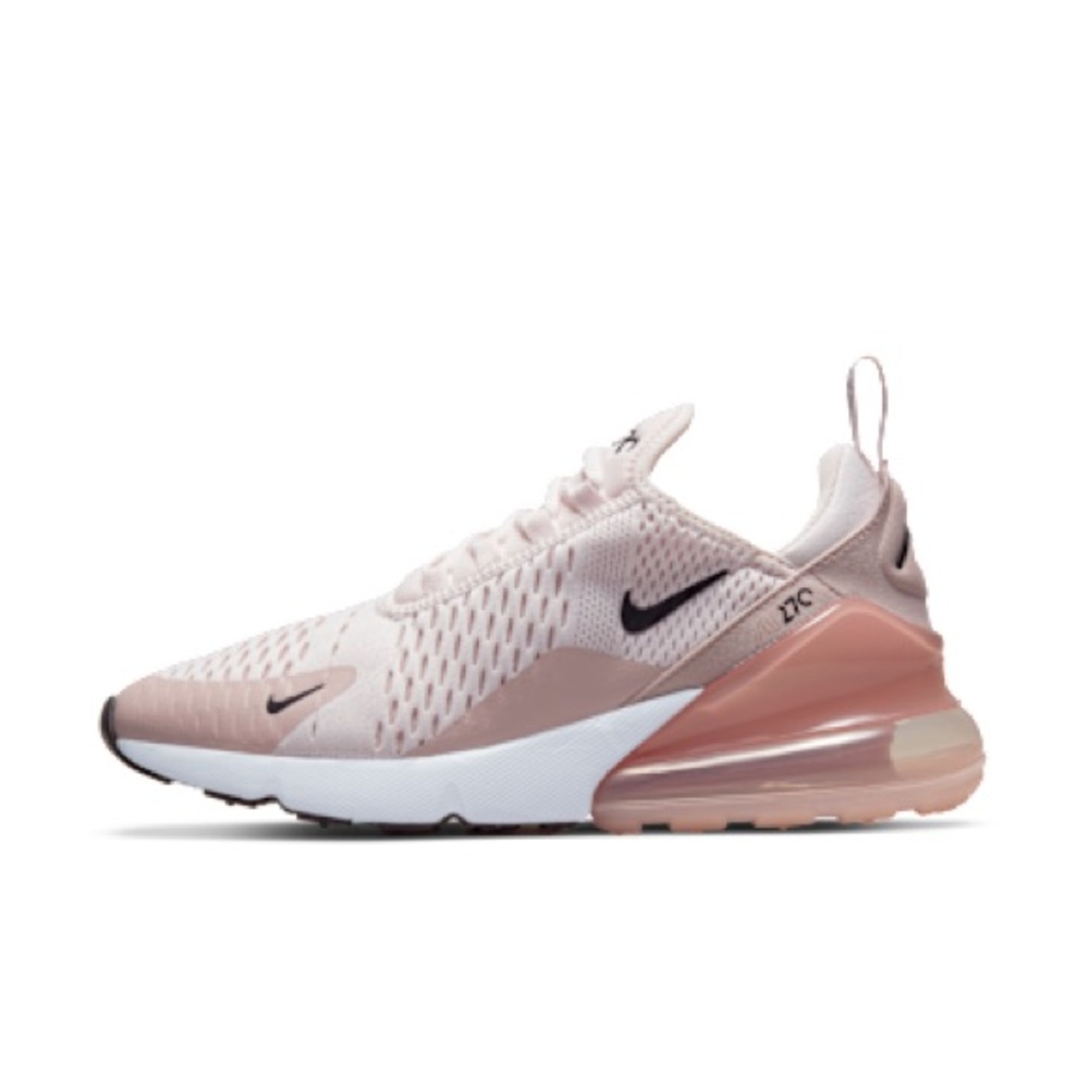 Nike Air Max 270 Women’s Size 8.5 Light Pink Black Sneakers Running Shoes NIB - Picture 2 of 4